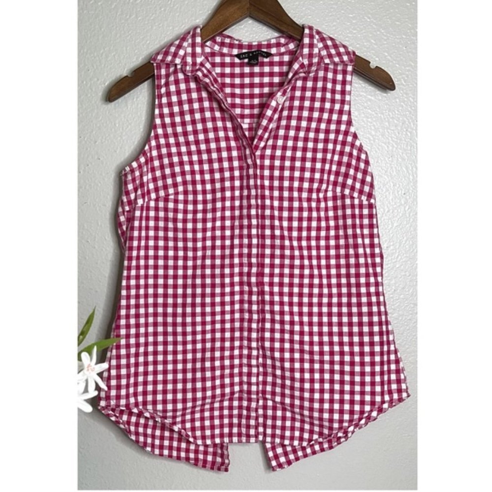 Zac & Rachel Red and White Checkered Tank Top